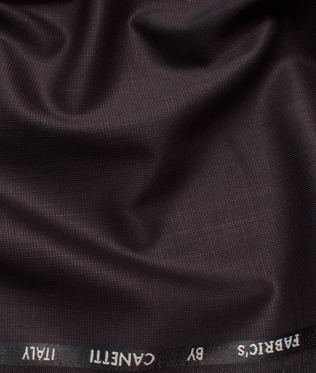 Canetti Men's Terry Rayon Self Design 3.75 Meter Unstitched Suiting Fabric (Dark Wine)
