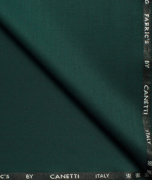 Canetti Men's Terry Rayon Solids 3.75 Meter Unstitched Suiting Fabric (Sea Green)