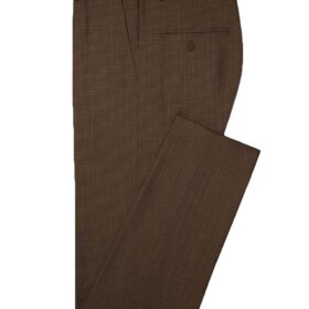 Canetti Men's Terry Rayon Self Design 3.75 Meter Unstitched Suiting Fabric (Copper Brown)
