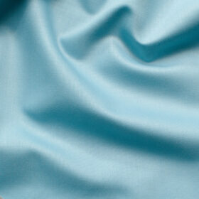 Italian Channel Men's Terry Rayon Solids 3.75 Meter Unstitched Suiting Fabric (Teal Blue)