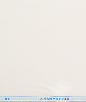 J.Hampstead Men's Terry Rayon Solids 3.75 Meter Unstitched Suiting Fabric (Cream)