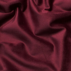 Nemesis Men's Velvet Solids 3.75 Meter Unstitched Suiting Fabric (Wine)