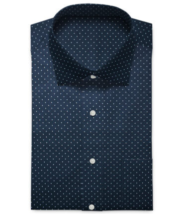 Canetti by Cadini Men's Premium Cotton Printed  Unstitched Shirting Fabric (Dark Royal Blue)