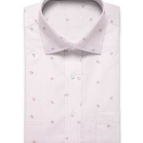 Canetti by Cadini Men's Premium Cotton Printed  Unstitched Shirting Fabric (Pink)