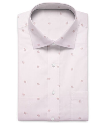 Canetti by Cadini Men's Premium Cotton Printed  Unstitched Shirting Fabric (Pink)