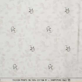 J.Hampstead Men's Premium Cotton Printed  Unstitched Shirting Fabric (Pistachio Green)