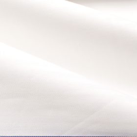 J.Hampstead Men's Giza Cotton Striped  Unstitched Shirting Fabric (White)