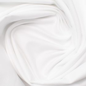 Montivora Men's Giza Cotton 2/120's Structured  Unstitched Shirting Fabric (White)