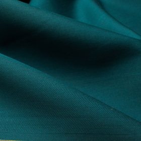 Soktas Men's Giza Cotton Solids  Unstitched Shirting Fabric (Dark Sea Green)