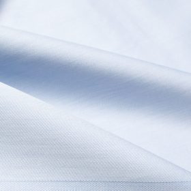 Soktas Men's Giza Cotton Solids  Unstitched Shirting Fabric (Sky Blue)