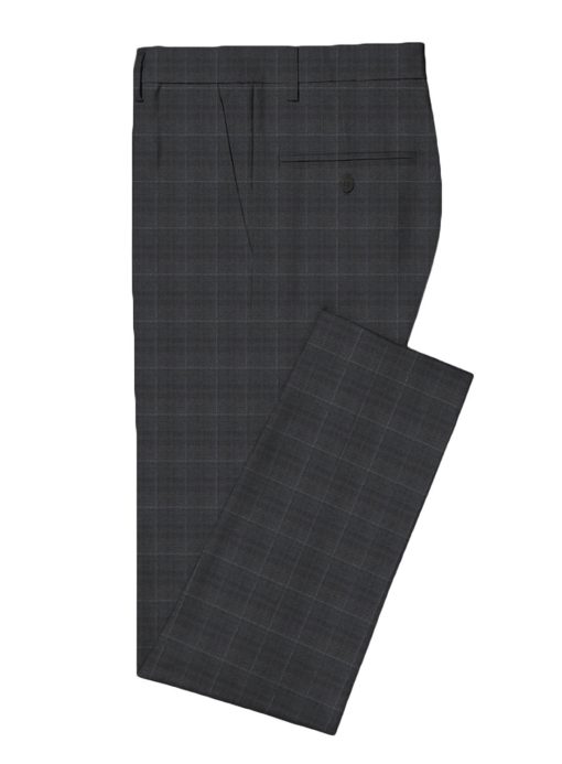 J.Hampstead Men's Wool Checks Super 130's Unstitched Suiting Fabric ...