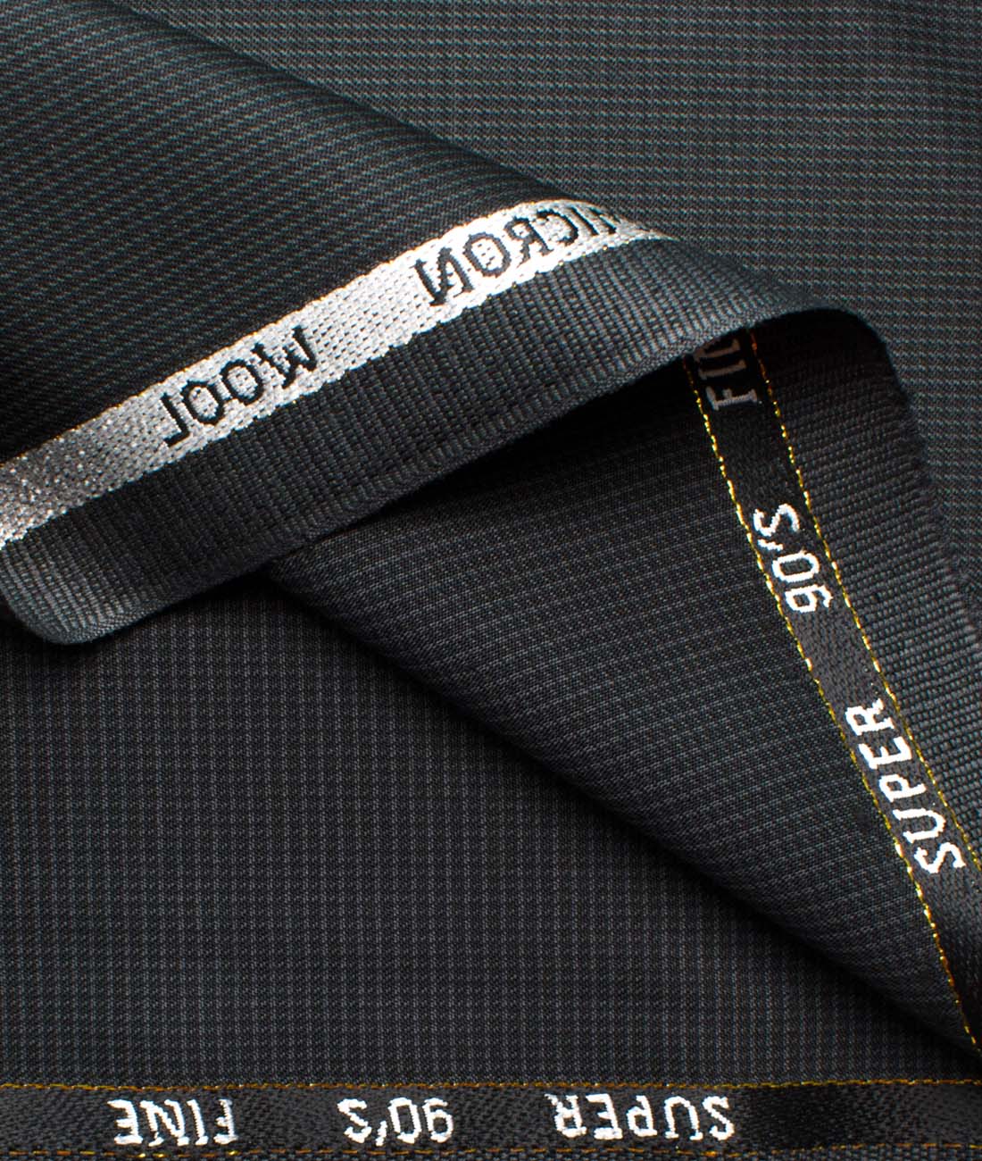 J.Hampstead Men's Wool Self Design Super 90's Unstitched Suiting Fabric ...