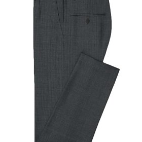 J.Hampstead Men's Wool Structured Super 90's  Unstitched Suiting Fabric (Grey)