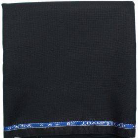 J.Hampstead Men's Wool Solids   Unstitched Trouser Fabric (Dark Navy Blue)