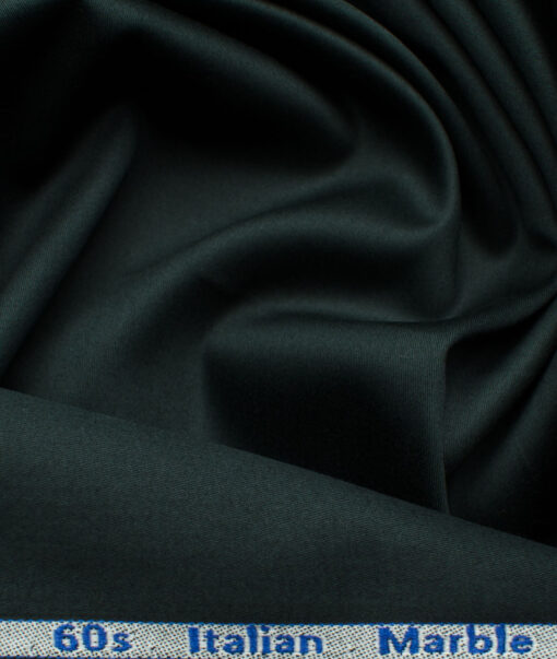 Arvind Men's Premium Cotton Solids 2.25 Meter Unstitched Shirting Fabric (Dark Sea Green)