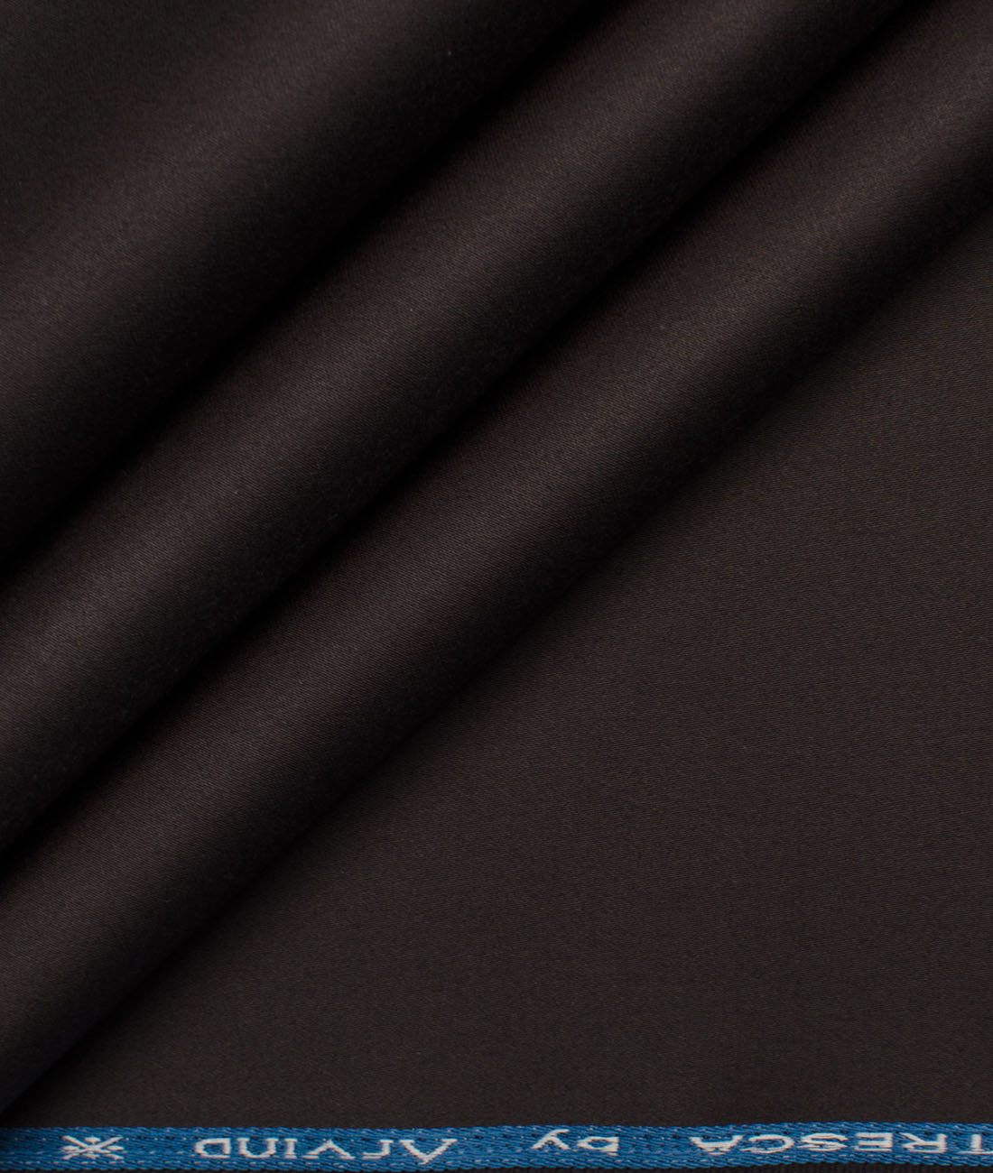 Arvind Tresca Mens Cotton Solids Unstitched Stretchable Cotton Trouser  Fabric Dark Chocolate Brown