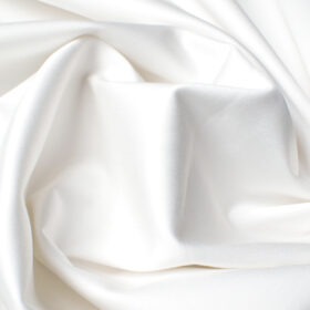 Arvind Tresca Men's Cotton Solids 1.50 Meter Unstitched Stretchable Cotton Trouser Fabric (White)