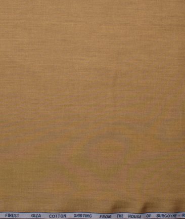 Burgoyne Men's Giza Cotton Self Design 2.25 Meter Unstitched Shirting Fabric (Dijon Yellow)