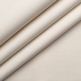 Burgoyne Men's Giza Cotton Solids 2.25 Meter Unstitched Shirting Fabric (Beige)