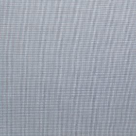 Burgoyne Men's Giza Cotton Solids 2.25 Meter Unstitched Shirting Fabric (Silver Grey)