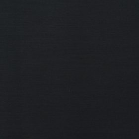 Luthai Men's Supima Cotton Solids 1.50 Meter Unstitched Stretchable Supima Cotton Trouser Fabric (Black)