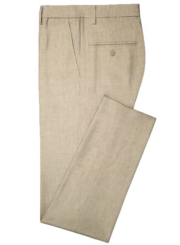 Raymond Men's Linen Structured Unstitched Suiting Fabric (Oat Beige)