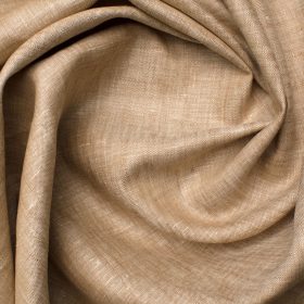Raymond Men's Linen Self Design 3.75 Meter Unstitched Suiting Fabric (Sepia Beige)