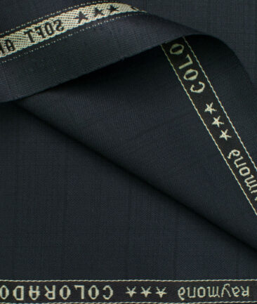 Raymond Men's Polyester Viscose Checks  Unstitched Suiting Fabric (Greenish Grey)