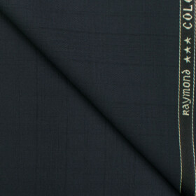Raymond Men's Polyester Viscose Checks  Unstitched Suiting Fabric (Greenish Grey)