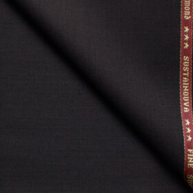 Raymond Exotic Men's Wool Structured Super 100's 3 Meter Unstitched Suiting Fabric (Dark Wine)