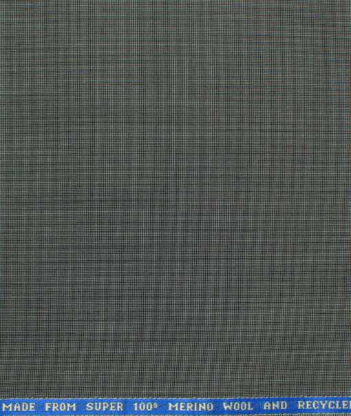 Raymond Exotic Men's Wool Structured Super 100's 3 Meter Unstitched Suiting Fabric (Grey)