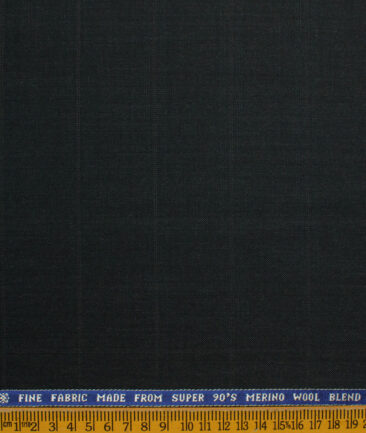 Raymond Men's Wool Structured Super 90's Unstitched Suiting Fabric (Blackish Grey) - Image 4