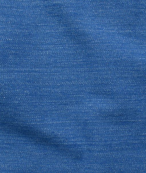 Arvind Men's Cotton Solids 1.50 Meter Unstitched Stretchable Jeans Fabric (Ice Blue)