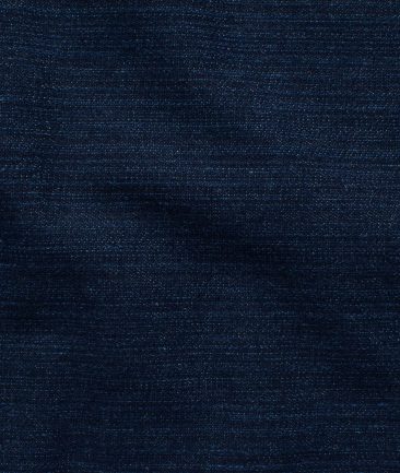 Arvind Men's Cotton Solids 1.50 Meter Unstitched Stretchable Jeans Fabric (Dark Sapphire Blue)