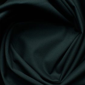 Arvind Men's Cotton Structured 1.50 Meter Unstitched Stretchable Trouser Fabric (Dark Pine Green)