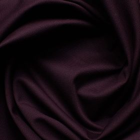 Arvind Men's Cotton Structured 1.50 Meter Unstitched Stretchable Trouser Fabric (Dark Wine)