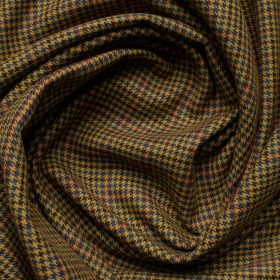 B-Posh Men's Terry Rayon Structured 2.25 Meter Unstitched Jacketing & Blazer Fabric (Mustard Yellow)