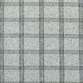 B-Posh Men's Terry Rayon Checks 2.25 Meter Unstitched Jacketing & Blazer Fabric (White & Black)