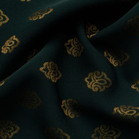 B-Posh Men's Terry Rayon Printed 2.25 Meter Unstitched Ethnic Fabric (Green)