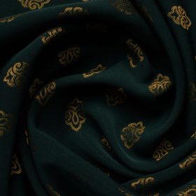 B-Posh Men's Terry Rayon Printed 2.25 Meter Unstitched Ethnic Fabric (Green)