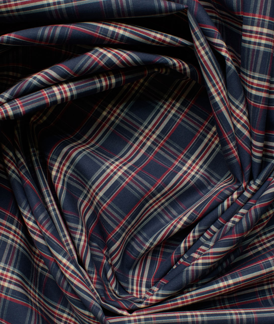Cadini Men's Giza Blend Cotton Checks Unstitched Shirting Fabric (Dark ...