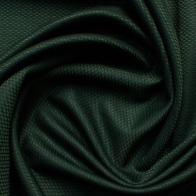 Godstra Men's Terry Rayon Structured 3.75 Meter Unstitched Suiting Fabric (Green)