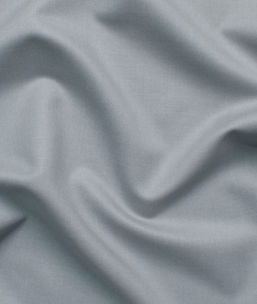 Italian Channel Men's Terry Rayon Solids 3.75 Meter Unstitched Suiting Fabric (Light Grey)