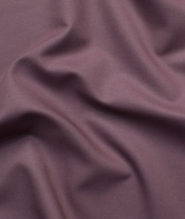 Italian Channel Men's Terry Rayon Solids 3.75 Meter Unstitched Suiting Fabric (Grape Purple)