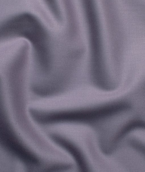 Italian Channel Men's Terry Rayon Solids 3.75 Meter Unstitched Suiting Fabric (Onion Purple)