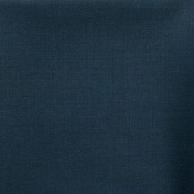 J.Hampstead Men's 60% Wool Self Design Super 140's1.30 Meter Unstitched Trouser Fabric (Aegean Blue)