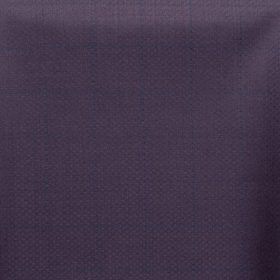 J.Hampstead Men's 60% Wool Checks Super 130's1.30 Meter Unstitched Trouser Fabric (Dark Purple)