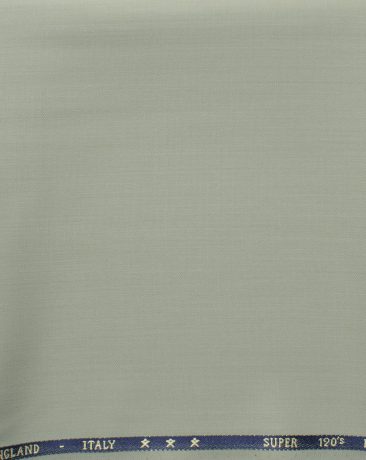 J.Hampstead Men's 60% Wool Solids Super 120's1.30 Meter Unstitched Trouser Fabric (Pistachious Green)