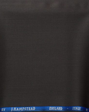 J.Hampstead Men's 60% Wool Solids Super 120's1.30 Meter Unstitched Trouser Fabric (Dark Chocolate Brown)