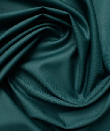 Luigi Bernardo Men's High Twisted Terry Rayon Solids 3.75 Meter Unstitched Suiting Fabric (Fern Green)